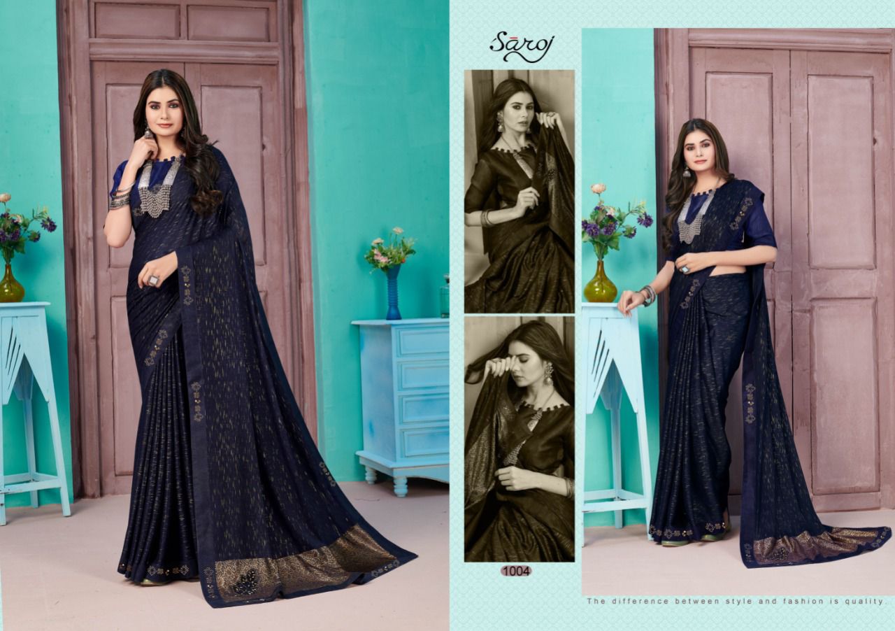 Saroj Kala Kriti Casual Wear Lycra Saree Catalog