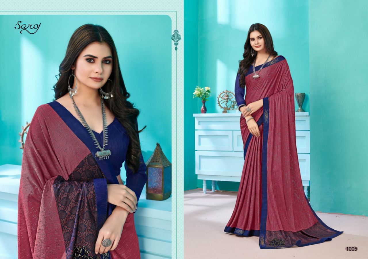 Saroj Kala Kriti Casual Wear Lycra Saree Catalog