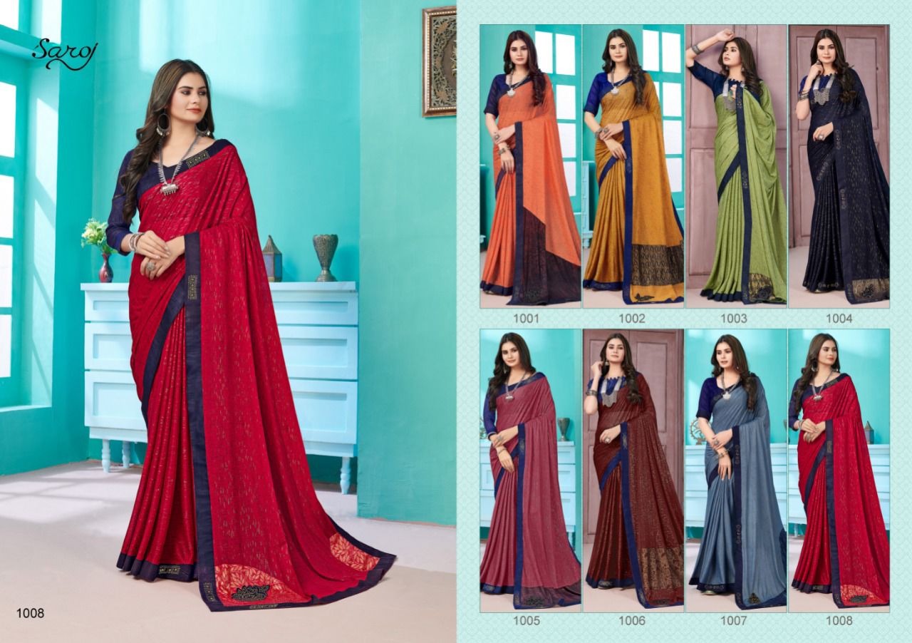 Saroj Kala Kriti Casual Wear Lycra Saree Catalog