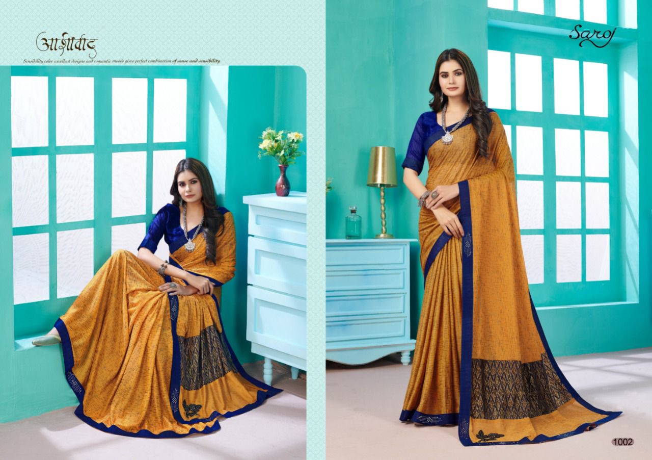 Saroj Kala Kriti Casual Wear Lycra Saree Catalog