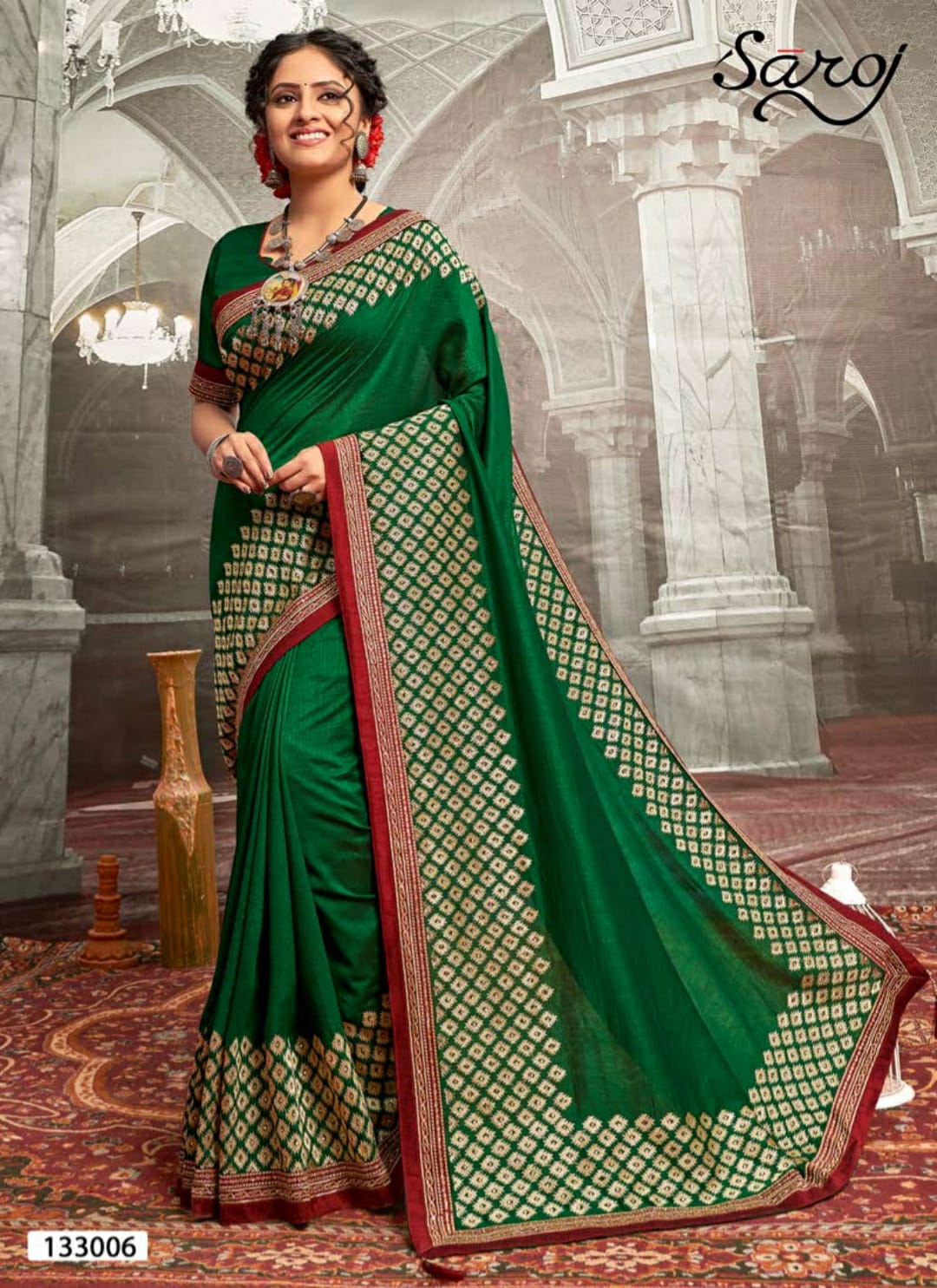 Saroj  Madhurima Silk Embroidery Designer Sarees Catalog