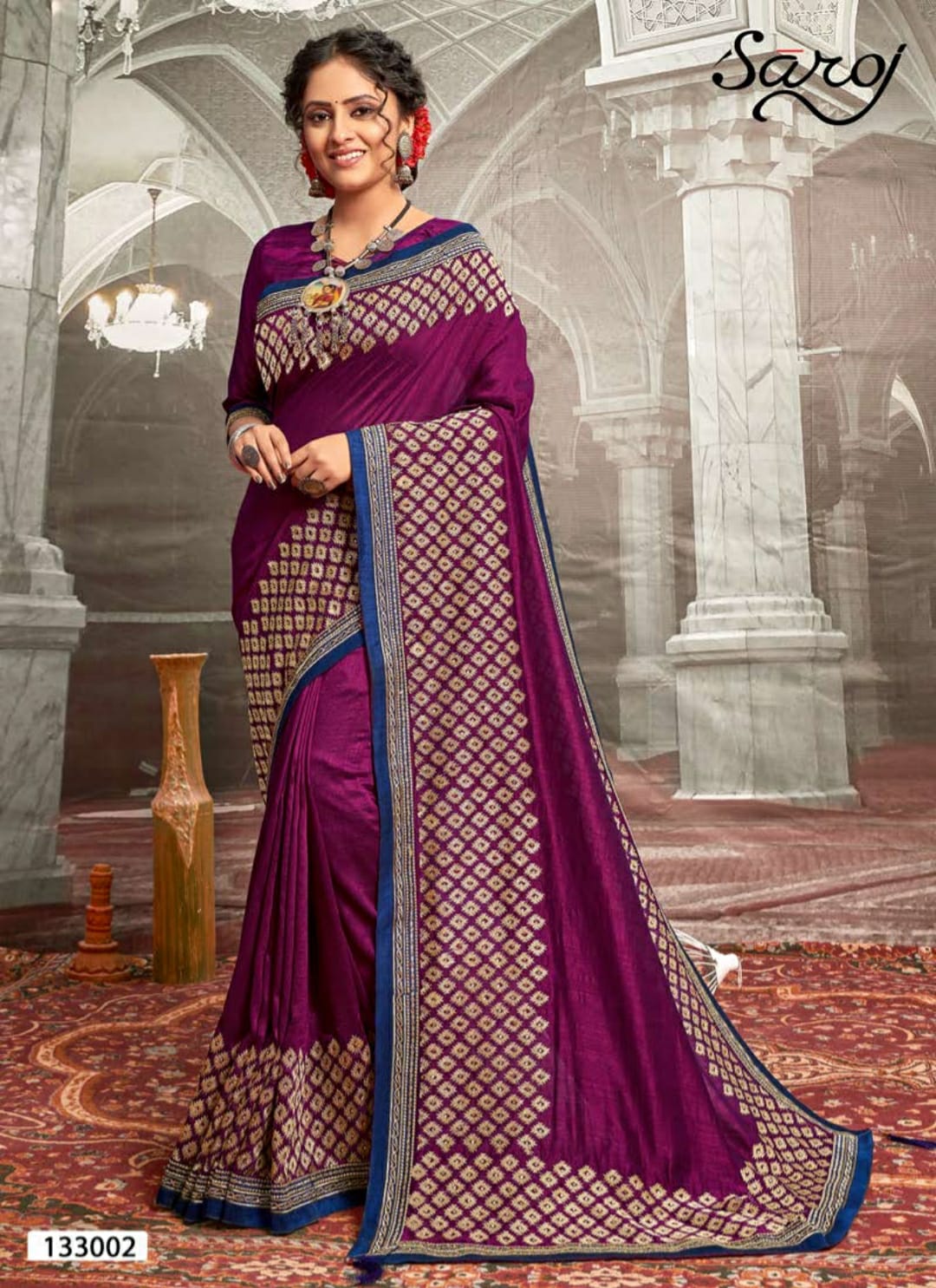 Saroj  Madhurima Silk Embroidery Designer Sarees Catalog