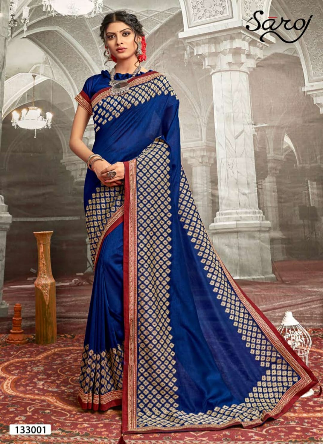 Saroj  Madhurima Silk Embroidery Designer Sarees Catalog