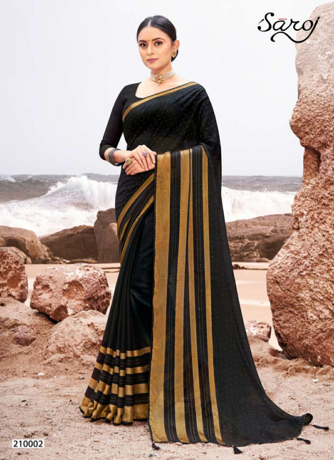 Saroj Monika Festive Wear Georgette Saree  Buy Indian Georgette Saree