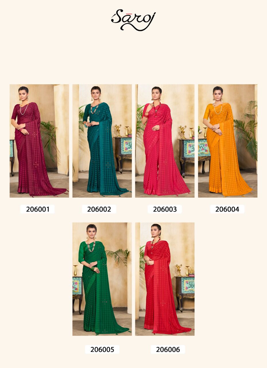 Saroj Sutra Casual Wear Georgette Saree Buy Casual Sarees For Office Wear