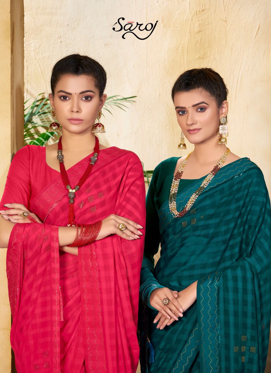 Saroj Sutra Casual Wear Georgette Saree Buy Casual Sarees For Office Wear