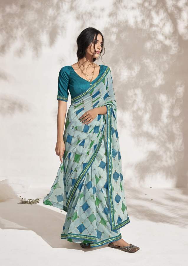 Shangrila Aishwarya Fancy  Georgette Saree Catalog