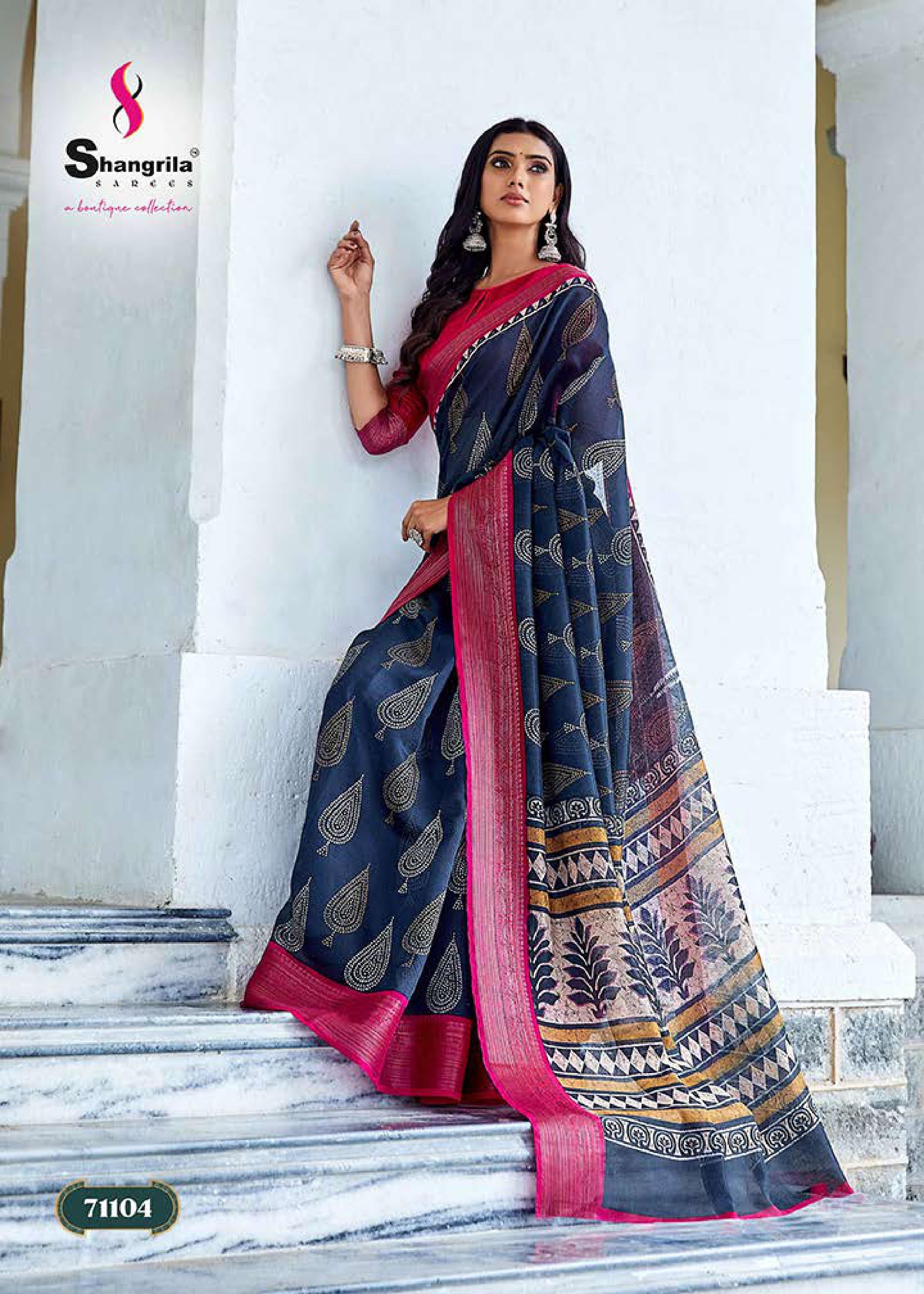 Shangrila Kanjivaram Silk Jacquard Festive Wear Saree Catalog