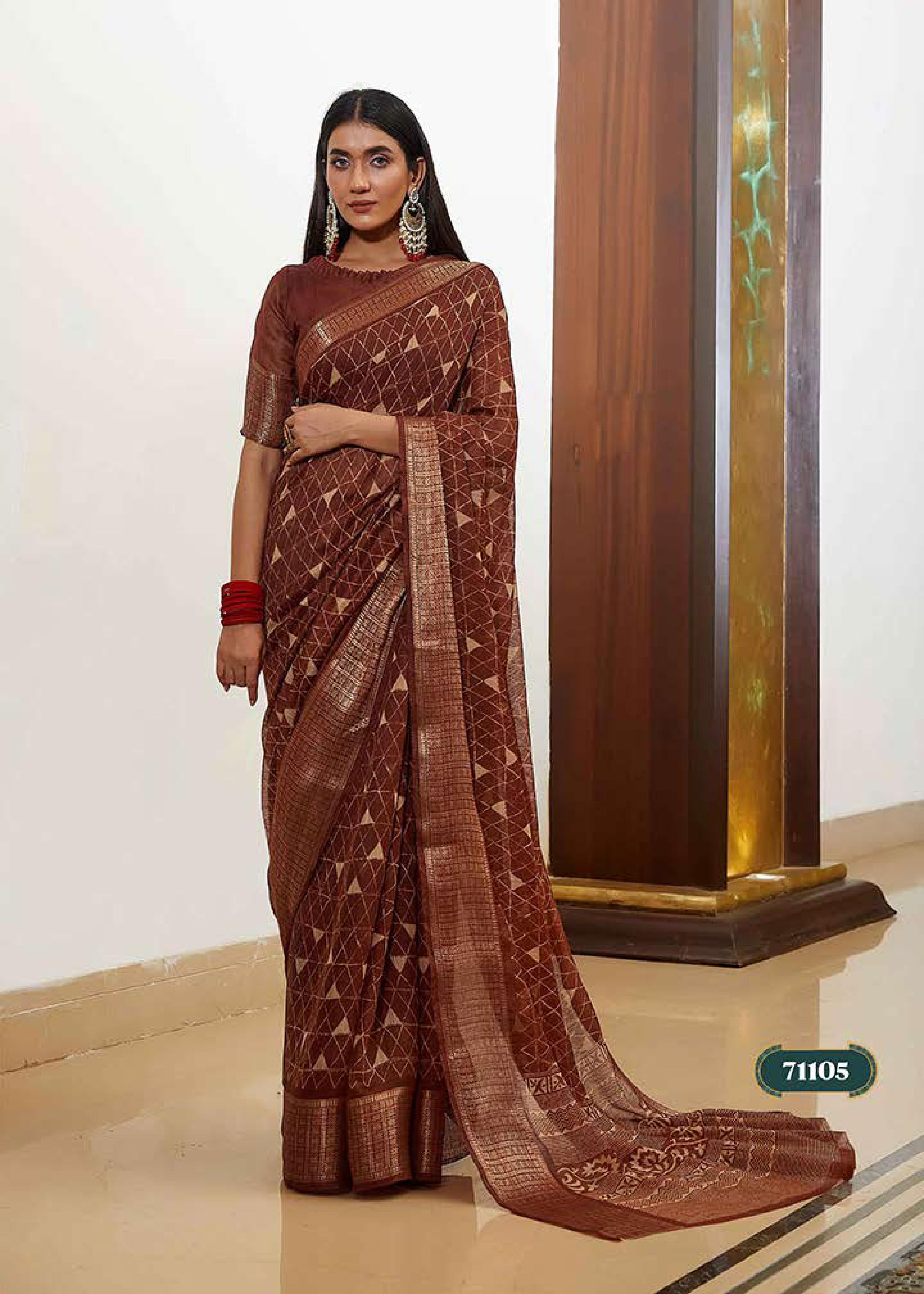 Shangrila Kanjivaram Silk Jacquard Festive Wear Saree Catalog