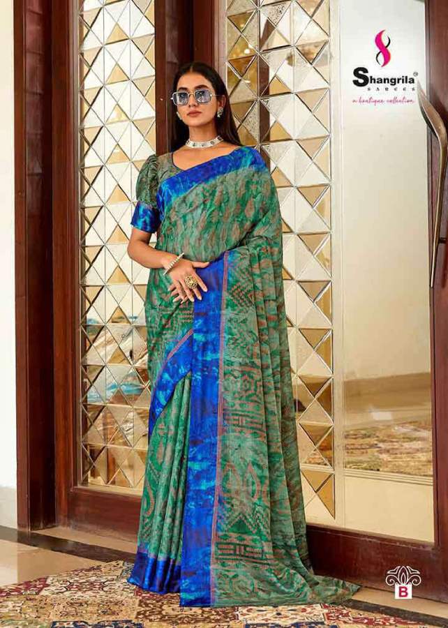 Shangrila Kashish Brasso  Vol 7 Fancy Wear Saree Catalog