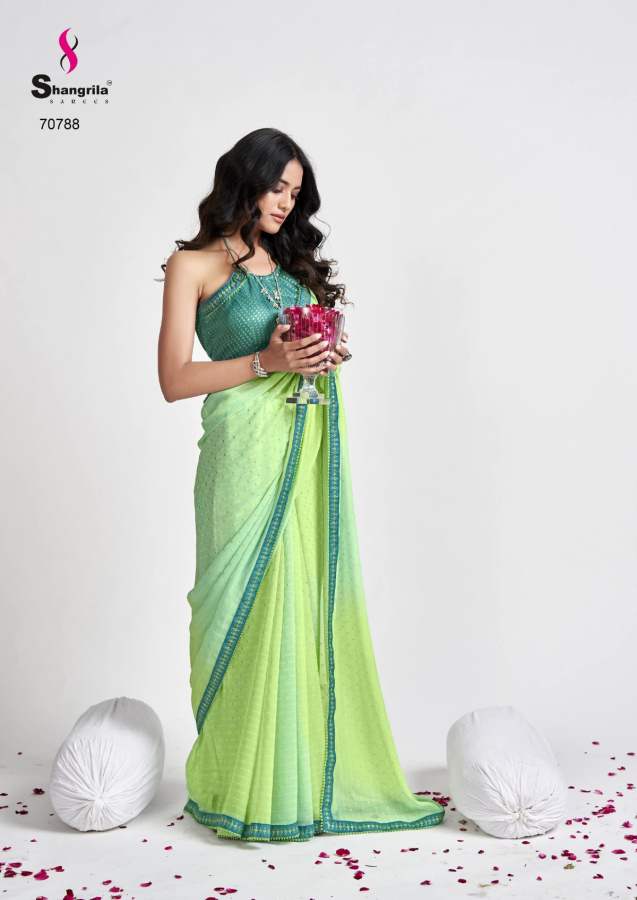 Shangrila Mitali Fancy Wear Georgette Saree Catalog