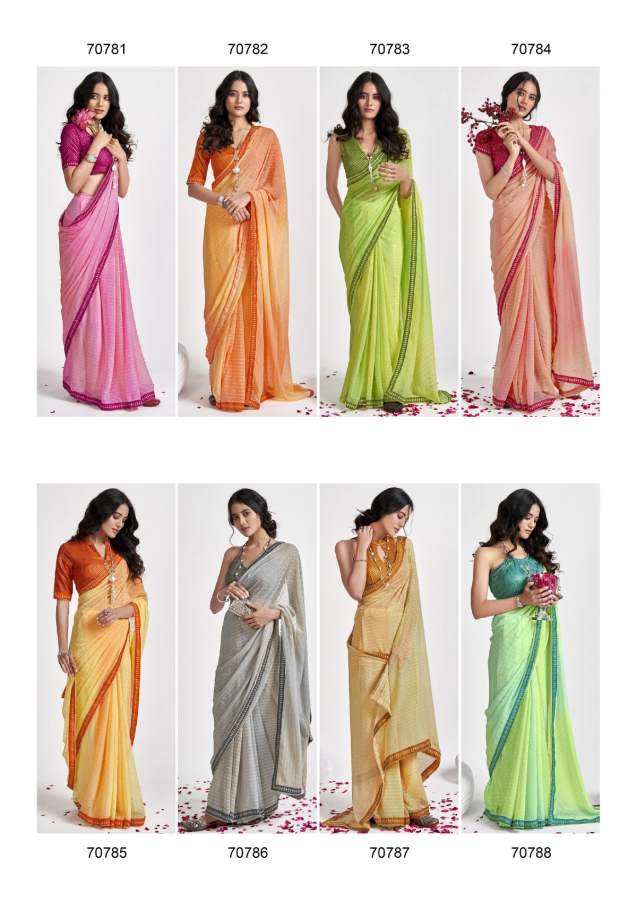 Shangrila Mitali Fancy Wear Georgette Saree Catalog
