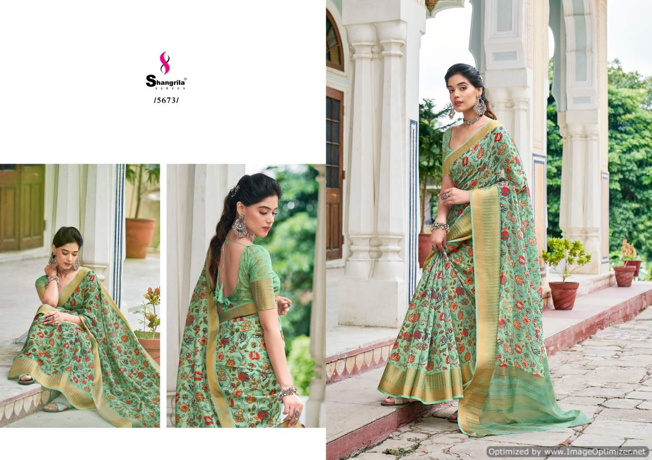 Shangrila Niharika Digital  Vol 2 Fancy Wear Linen Saree Catalog