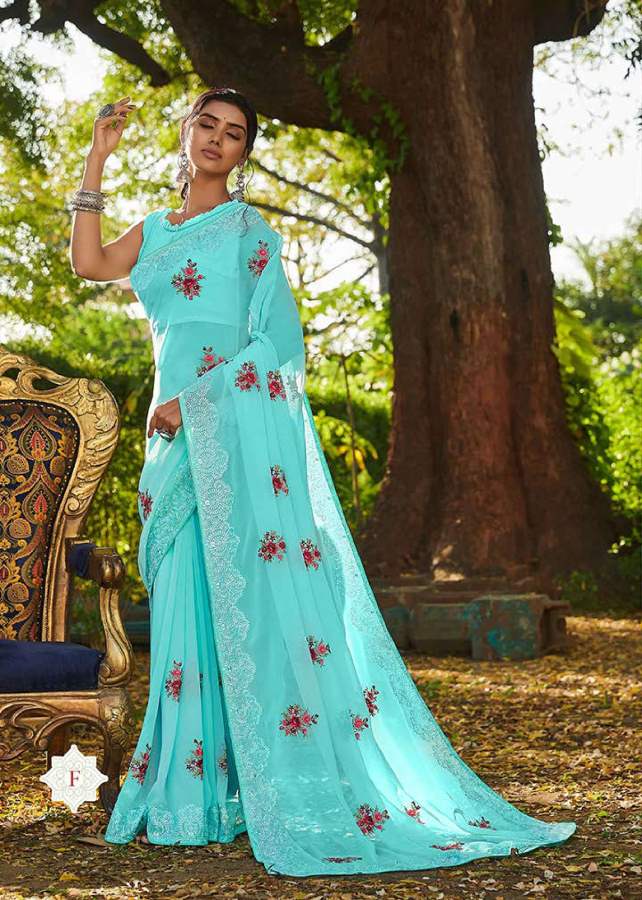 Shangrila Nikhar Casual Wear Georgette Saree Catalog