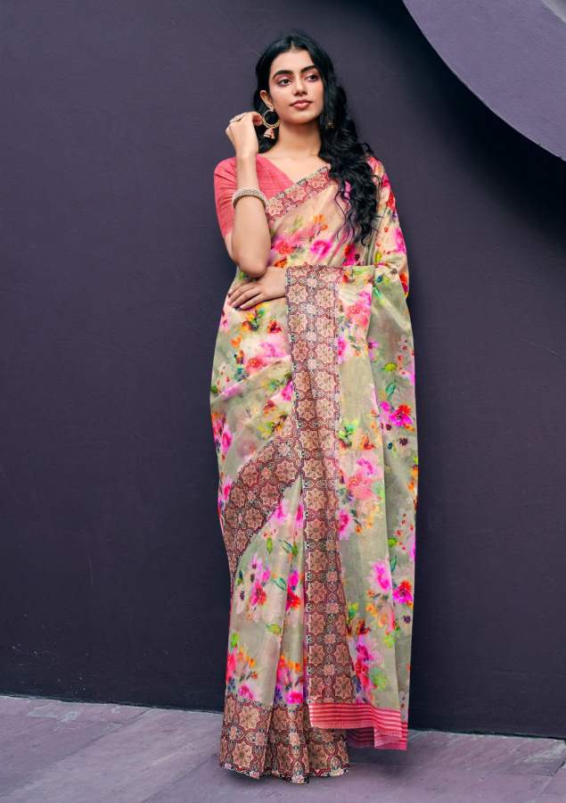 Shangrila Rosey Organza Vol  3 Digital Printed Saree  Buy Digital Printed Sarees At Best Rat