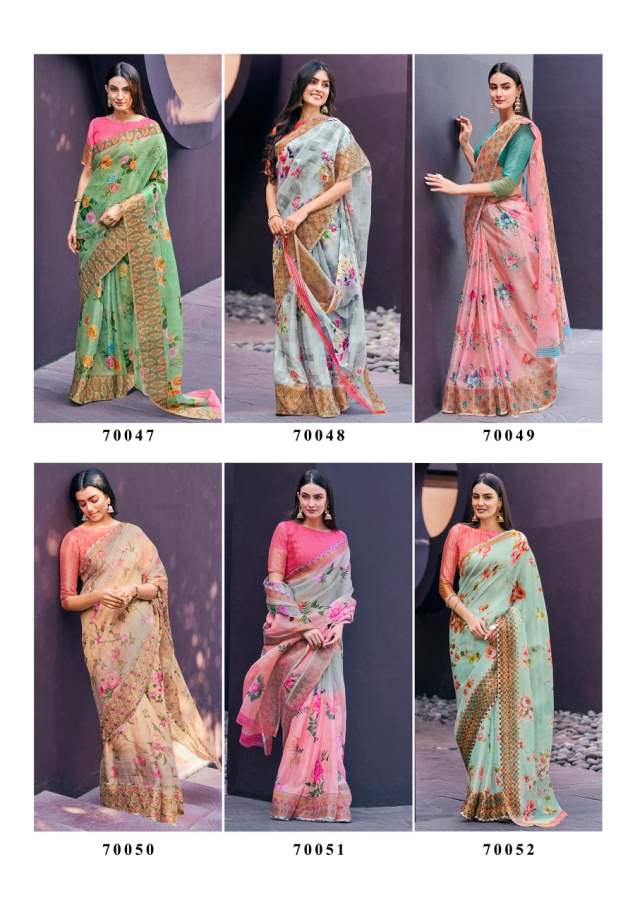 Shangrila Rosey Organza Vol  3 Digital Printed Saree  Buy Digital Printed Sarees At Best Rat