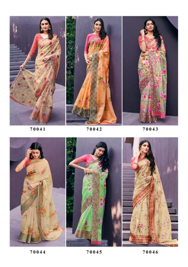 Shangrila Rosey Organza Vol  3 Digital Printed Saree  Buy Digital Printed Sarees At Best Rat