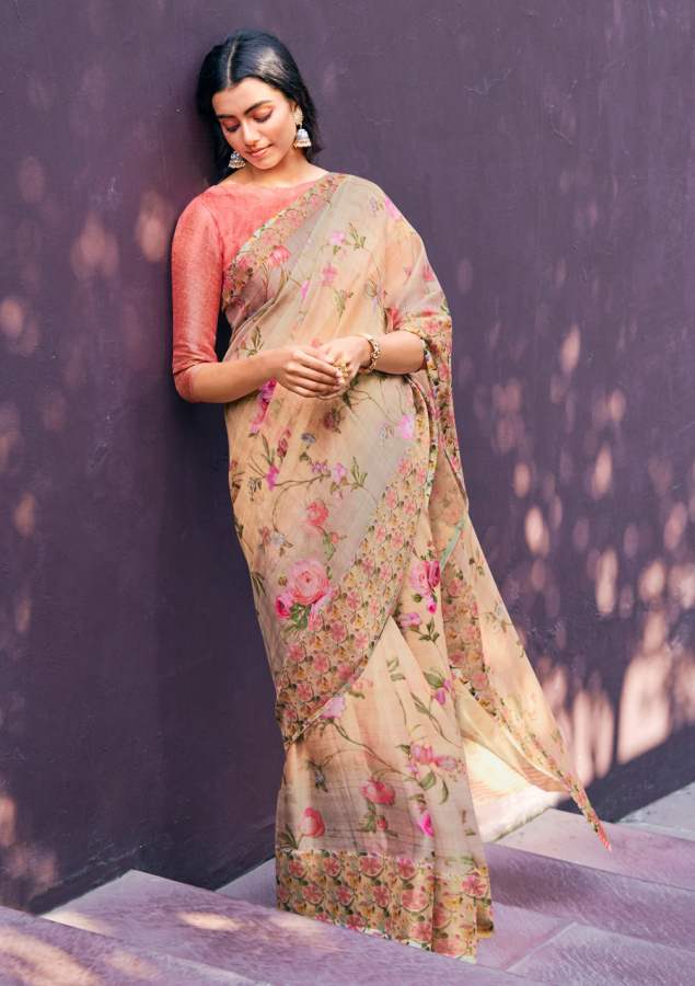Shangrila Rosey Organza Vol  3 Digital Printed Saree  Buy Digital Printed Sarees At Best Rat
