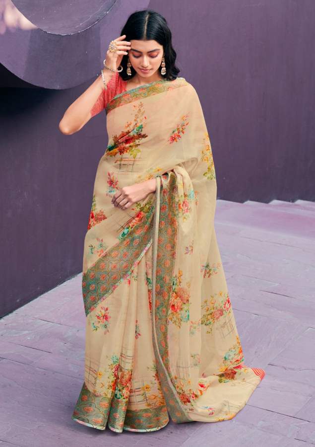 Shangrila Rosey Organza Vol  3 Digital Printed Saree  Buy Digital Printed Sarees At Best Rat