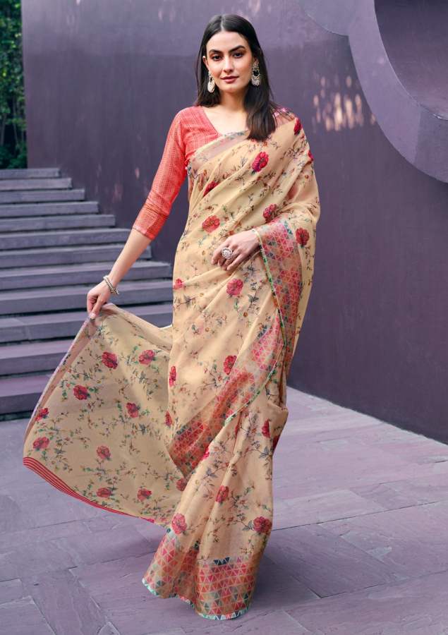 Shangrila Rosey Organza Vol  3 Digital Printed Saree  Buy Digital Printed Sarees At Best Rat