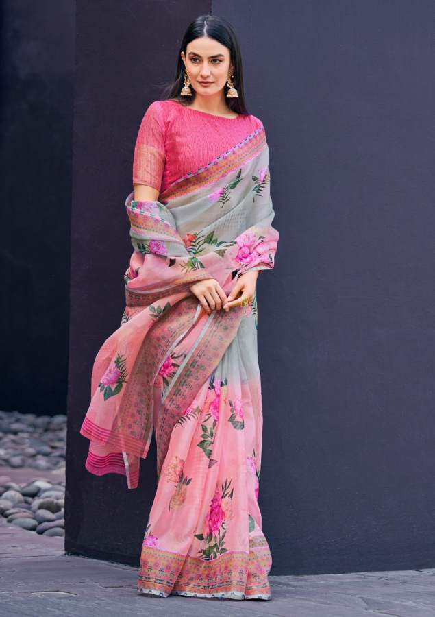 Shangrila Rosey Organza Vol  3 Digital Printed Saree  Buy Digital Printed Sarees At Best Rat