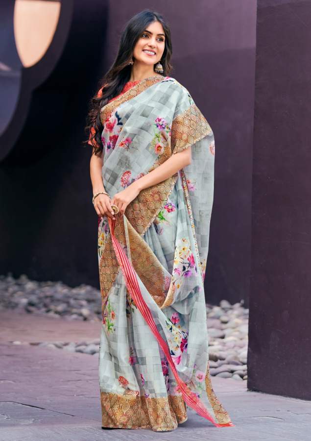 Shangrila Rosey Organza Vol  3 Digital Printed Saree  Buy Digital Printed Sarees At Best Rat