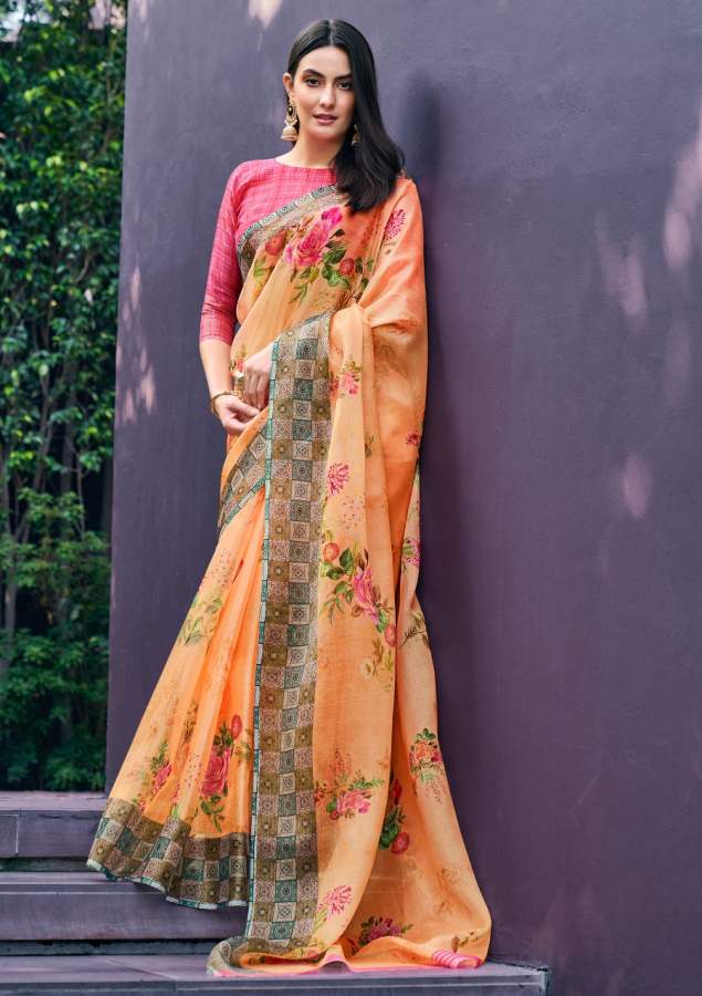 Shangrila Rosey Organza Vol  3 Digital Printed Saree  Buy Digital Printed Sarees At Best Rat