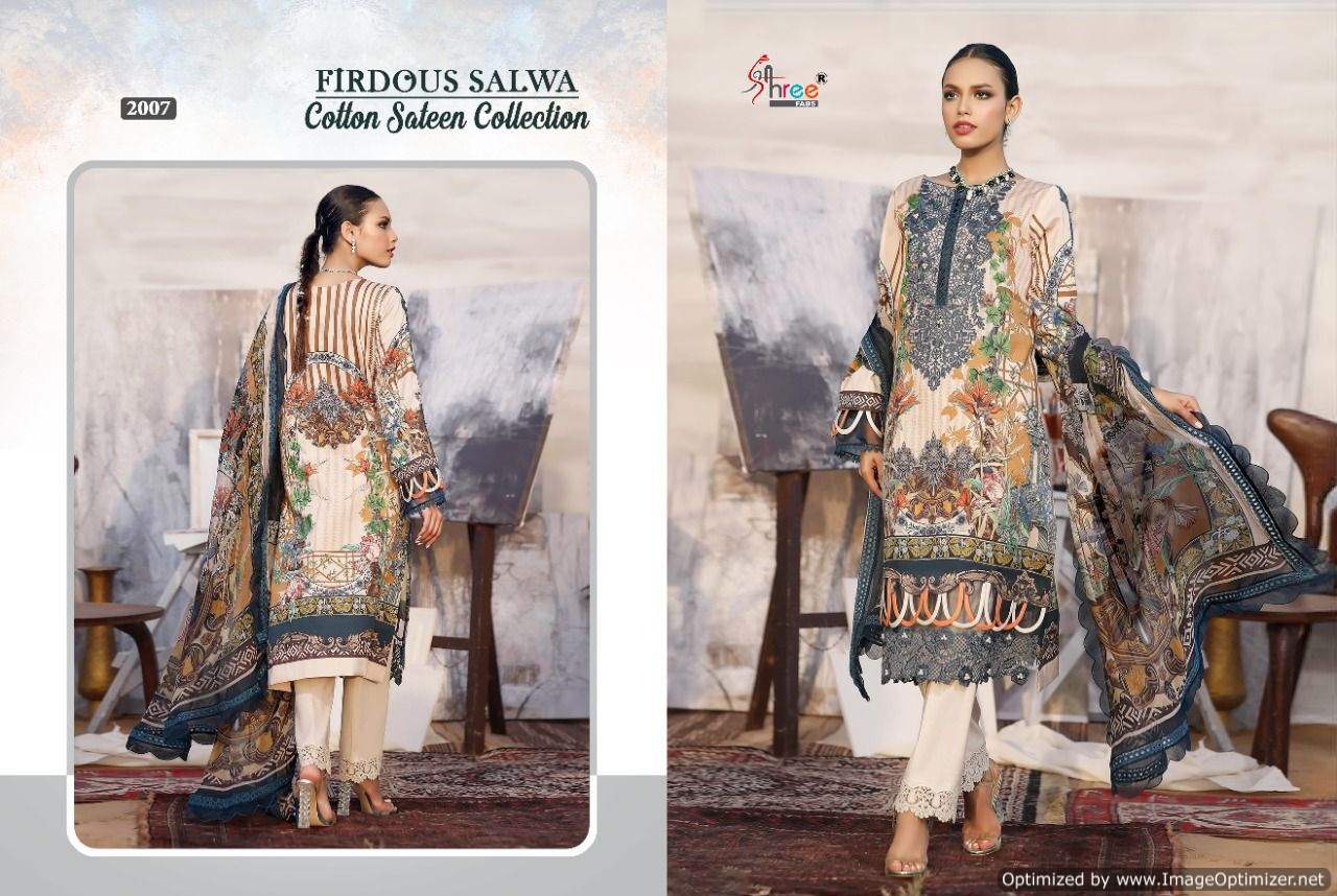 Shree Firdous Salwa Cotton Sateen Collection Pakistani Salwar Suits Catalog