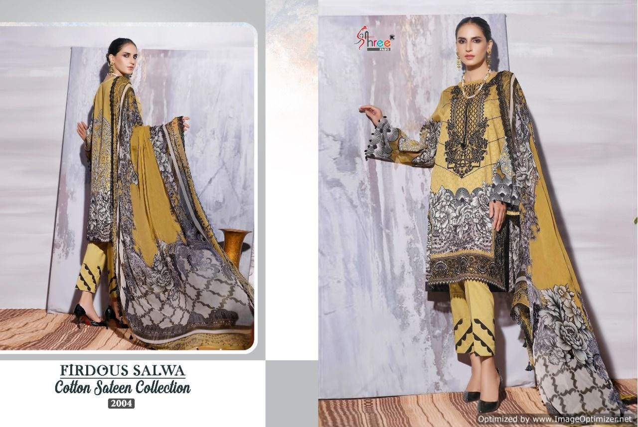 Shree Firdous Salwa Cotton Sateen Collection Pakistani Salwar Suits Catalog