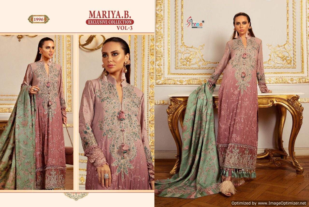 Shree Mariya B Exclusive Collection  Vol 3 Wholesale Pakistani Salwar Kameez