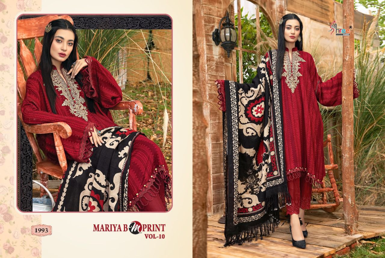Shree Mariya B Mprint  Vol 10 Pakistani Salwar Suits Catalog