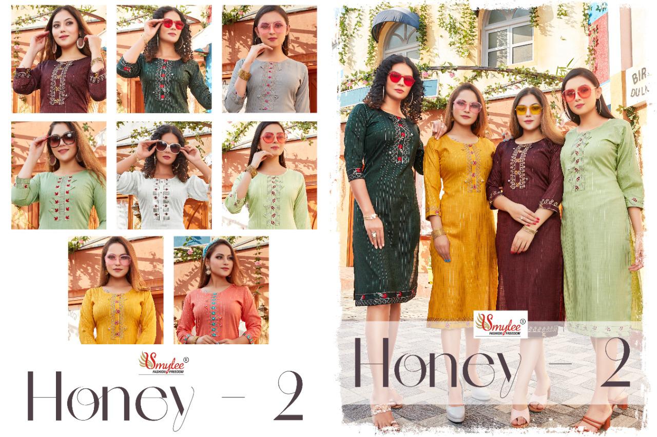 Smylee Honey Vol 2  Rayon Daily Wear Catalog