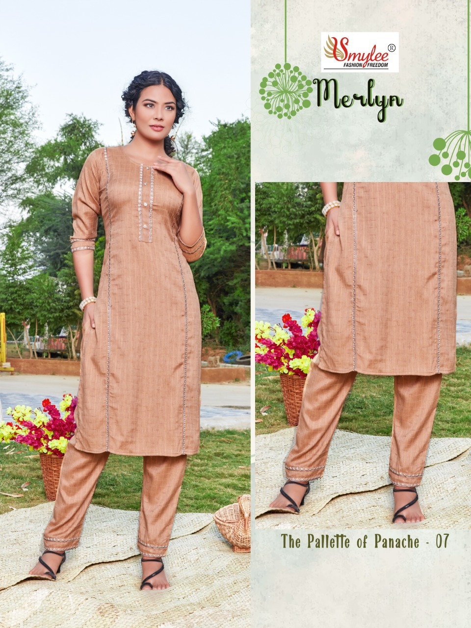 Smylee Merlyn Rayon Designer Kurti With Pant Catalog