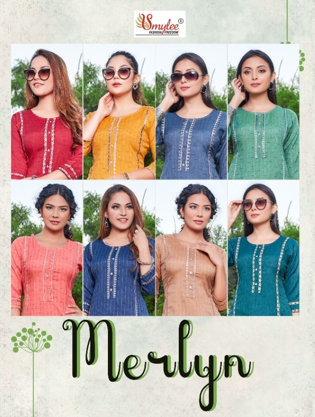 Smylee Merlyn Rayon Designer Kurti With Pant Catalog
