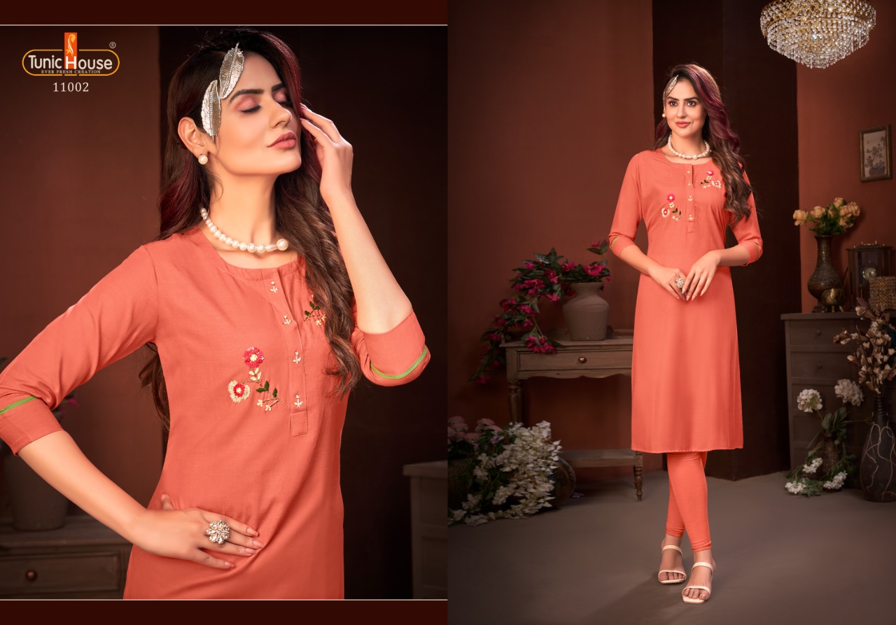 Tunic House Nitika 4 Ethnic Designer Casual Wear  Wholesale Kurti Catalog