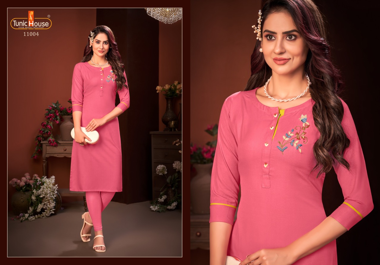 Tunic House Nitika 4 Ethnic Designer Casual Wear  Wholesale Kurti Catalog