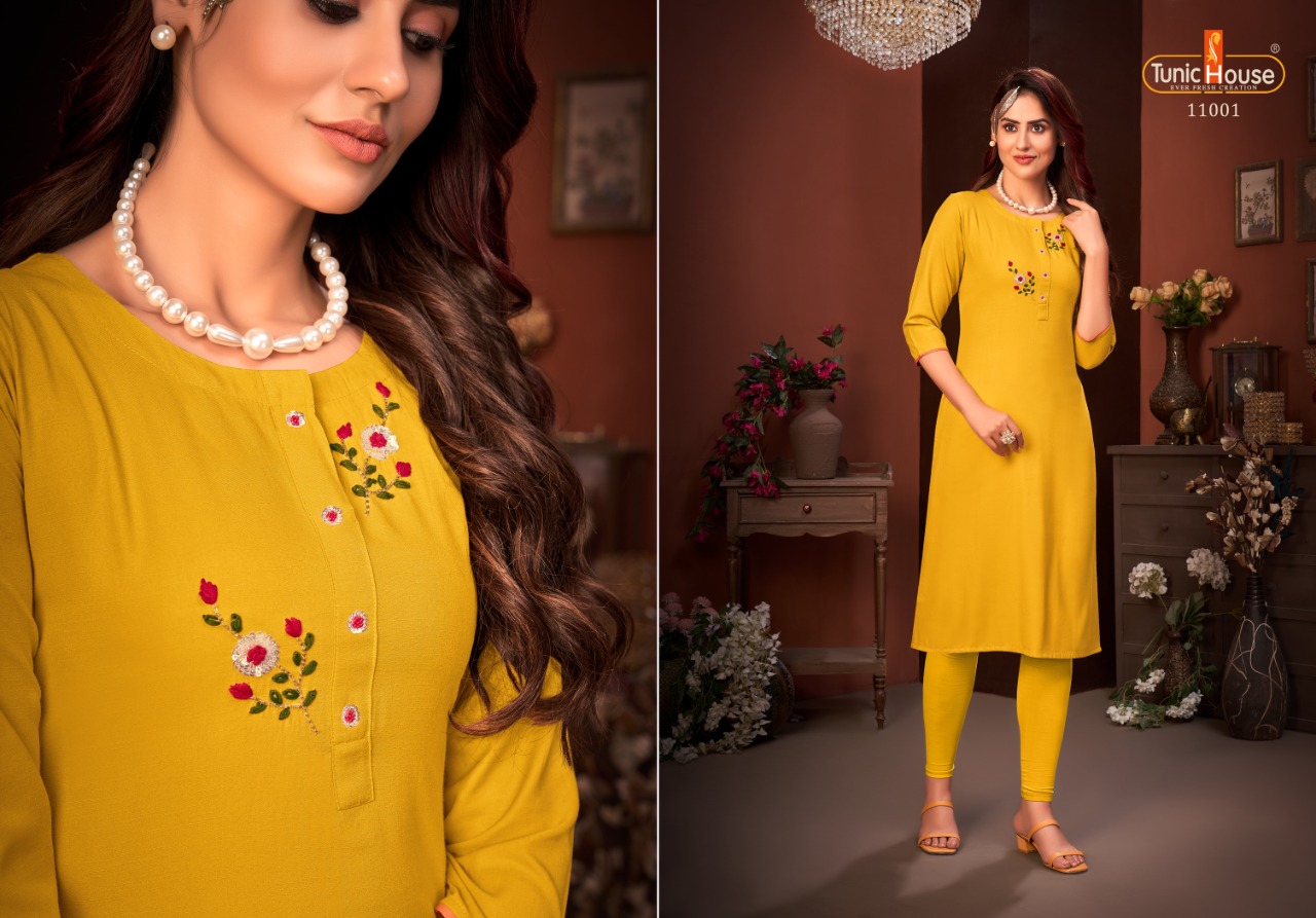 Tunic House Nitika 4 Ethnic Designer Casual Wear  Wholesale Kurti Catalog