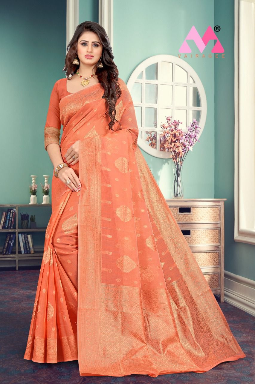 Vivera Princess Casual Wear Fancy Cotton  Saree Catalog