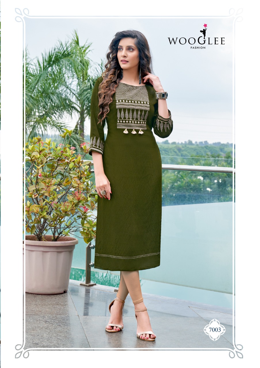 Wooglee 4ever Ethnic Wear Designer Kurti Catalog