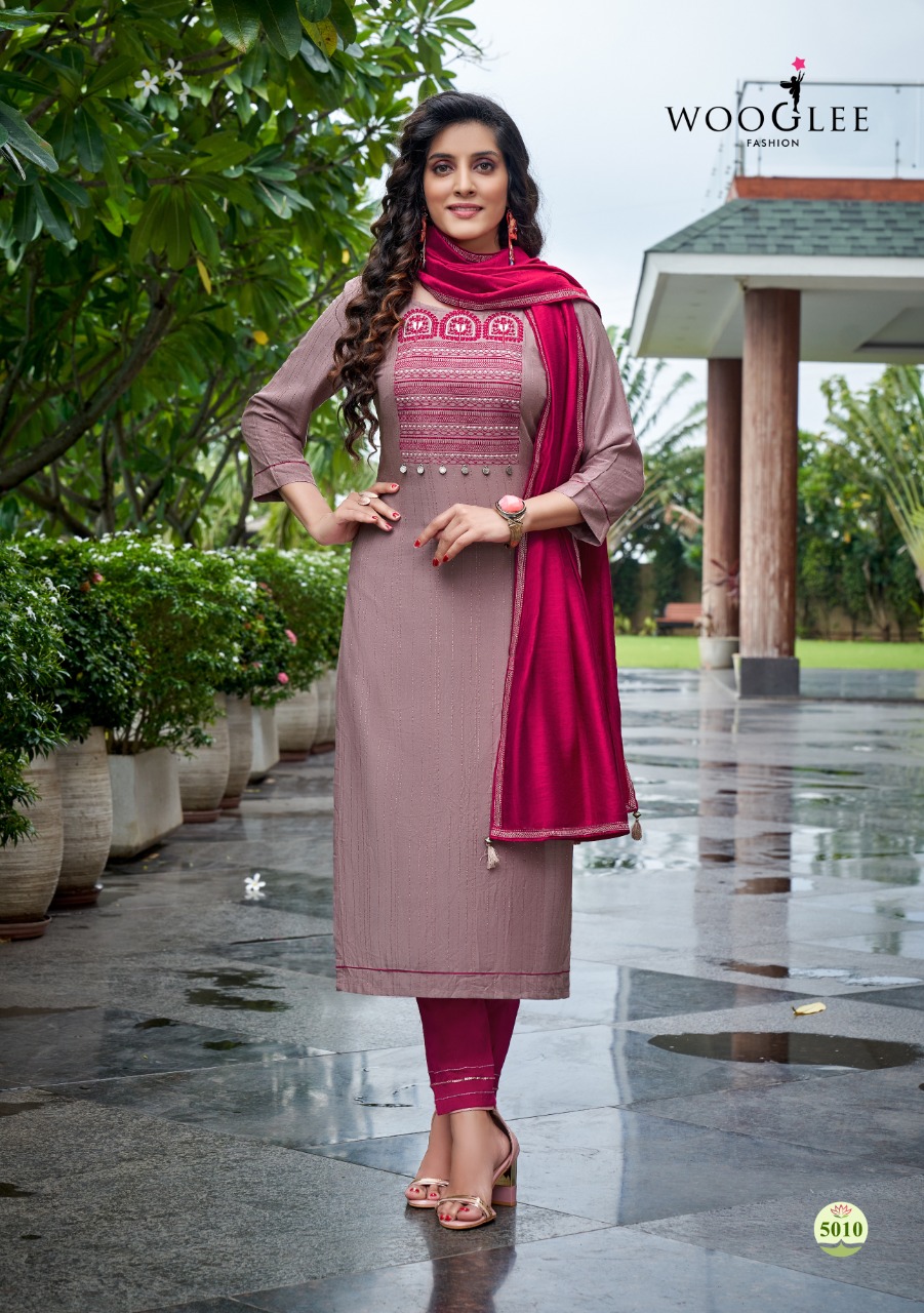 Wooglee Destiny  Vol 2 Festive Fancy Kurti With Botton And Dupatta Catalog