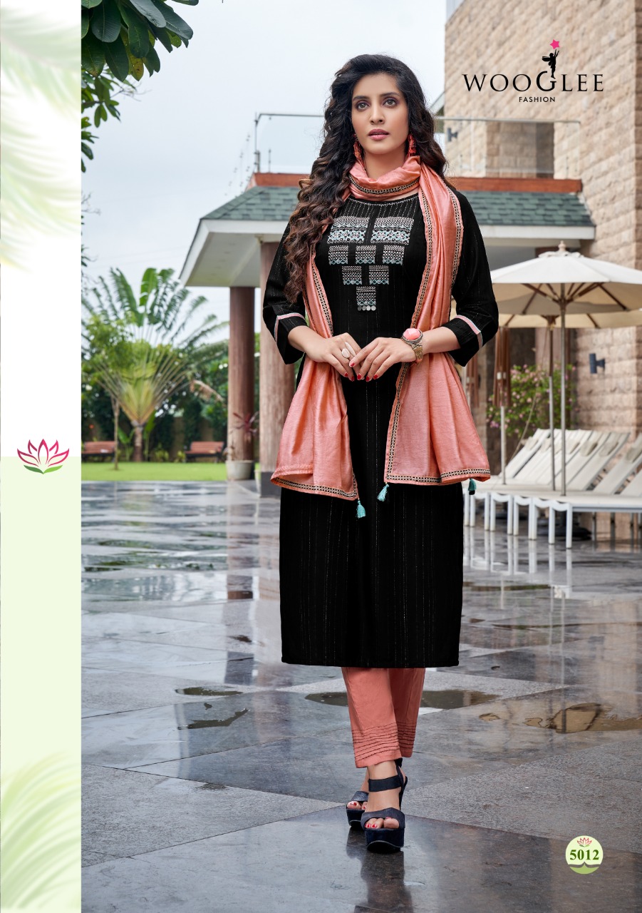 Wooglee Destiny  Vol 2 Festive Fancy Kurti With Botton And Dupatta Catalog