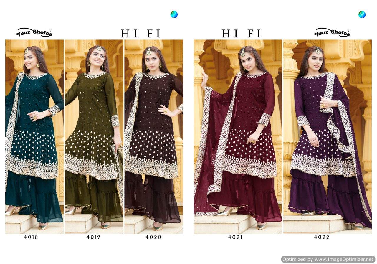 Your Choice Hifi Georgette Wear Designer Salwar Suits Catalog