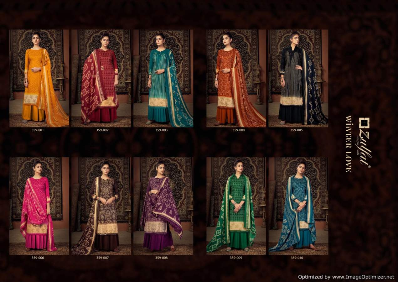 Zulfat Winter Love Vol  2 Winter Wear Pashmina Designer Catalog