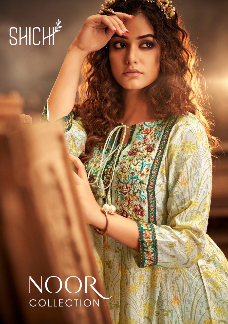 Shichi Noor Collection Long Gown Style Kurti Catalog