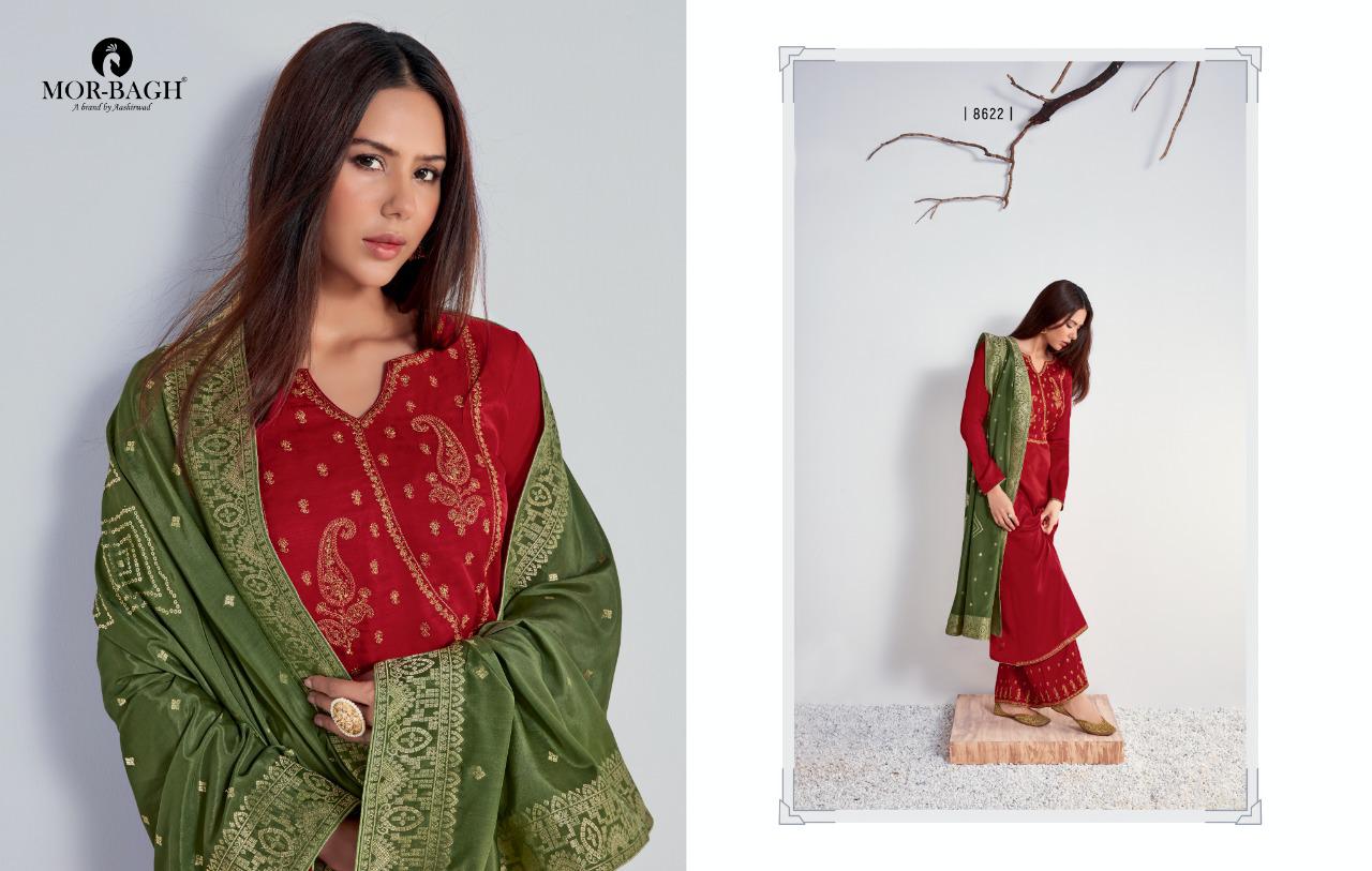 Aashirwad Chitrakari Premium Tushar Silk Embroidered Designer Salwar Suit Catalog