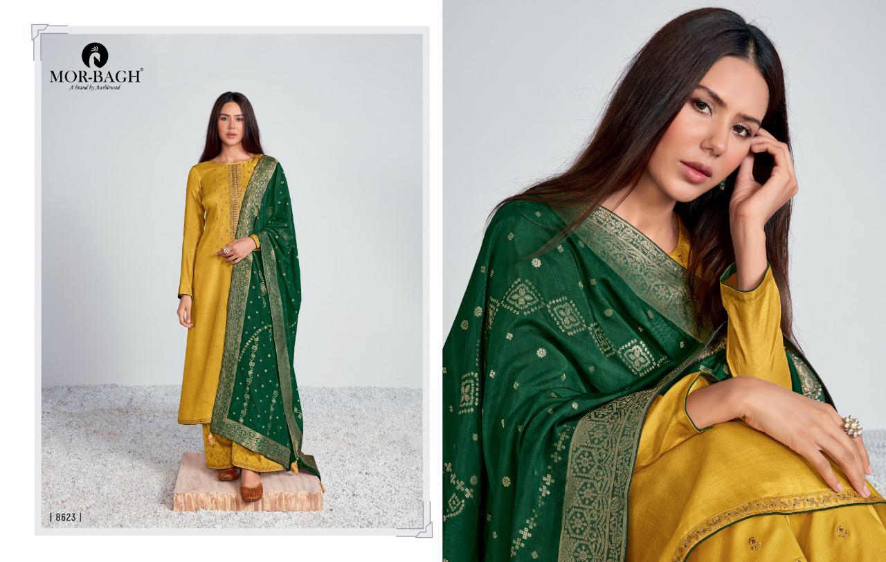 Aashirwad Chitrakari Premium Tushar Silk Embroidered Designer Salwar Suit Catalog