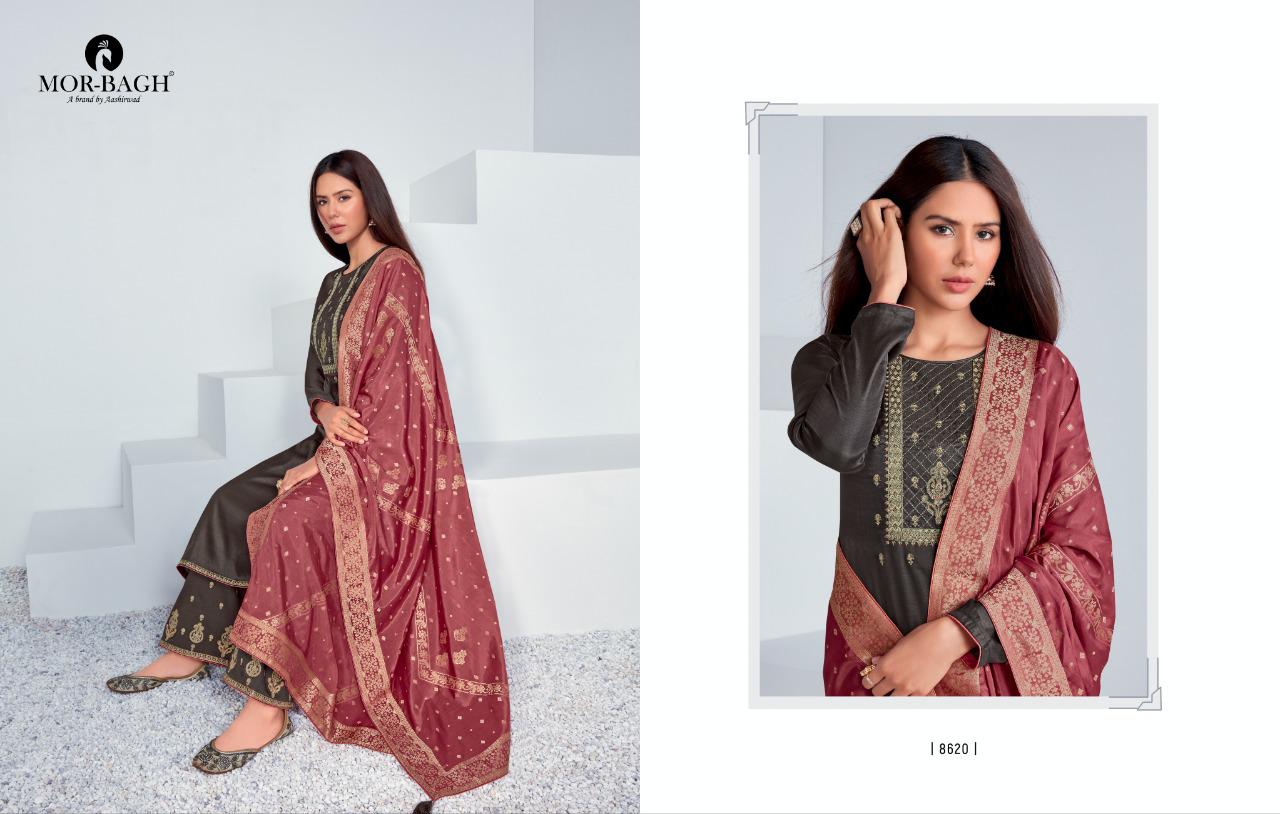 Aashirwad Chitrakari Premium Tushar Silk Embroidered Designer Salwar Suit Catalog