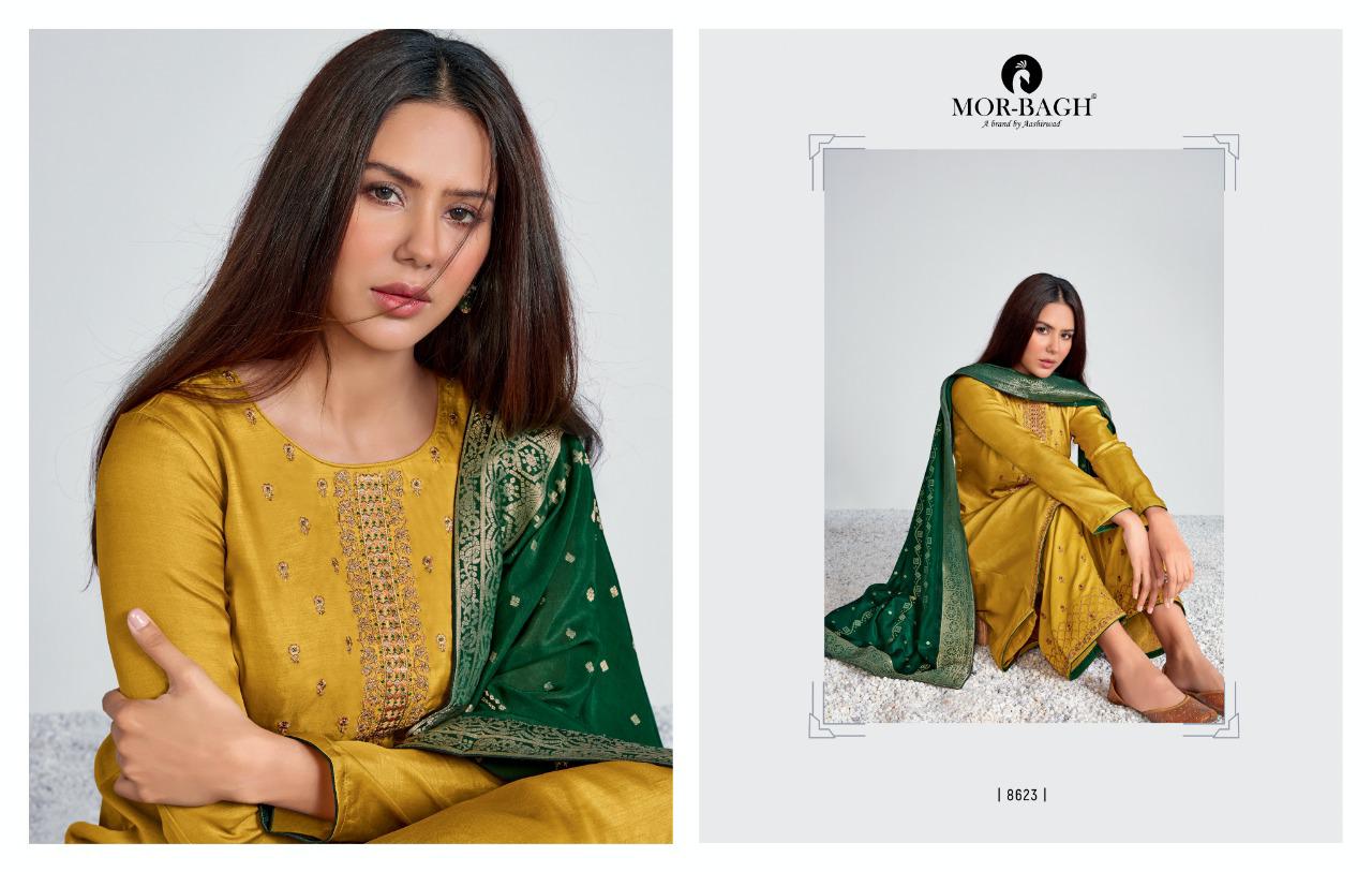 Aashirwad Chitrakari Premium Tushar Silk Embroidered Designer Salwar Suit Catalog