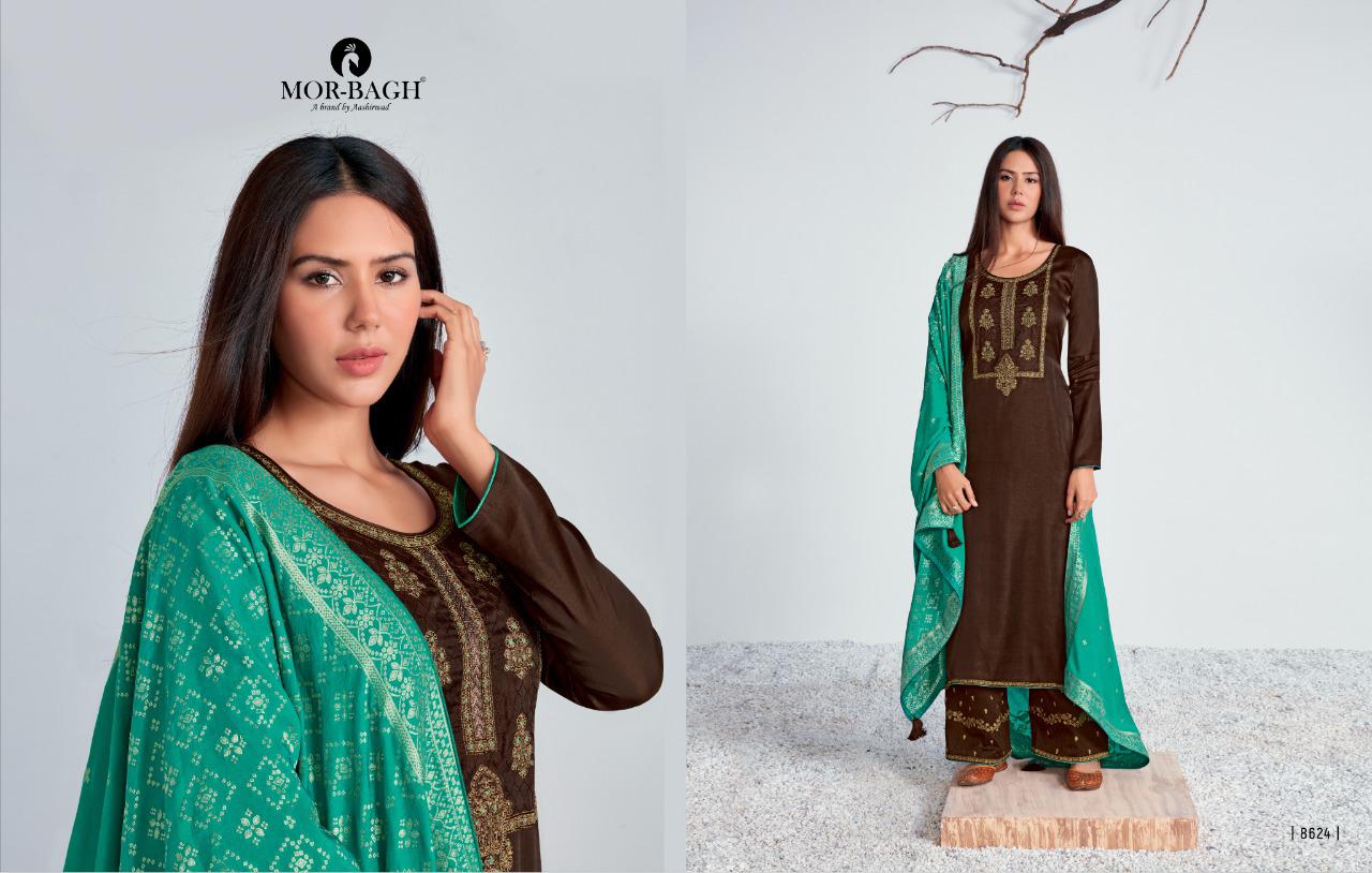 Aashirwad Chitrakari Premium Tushar Silk Embroidered Designer Salwar Suit Catalog