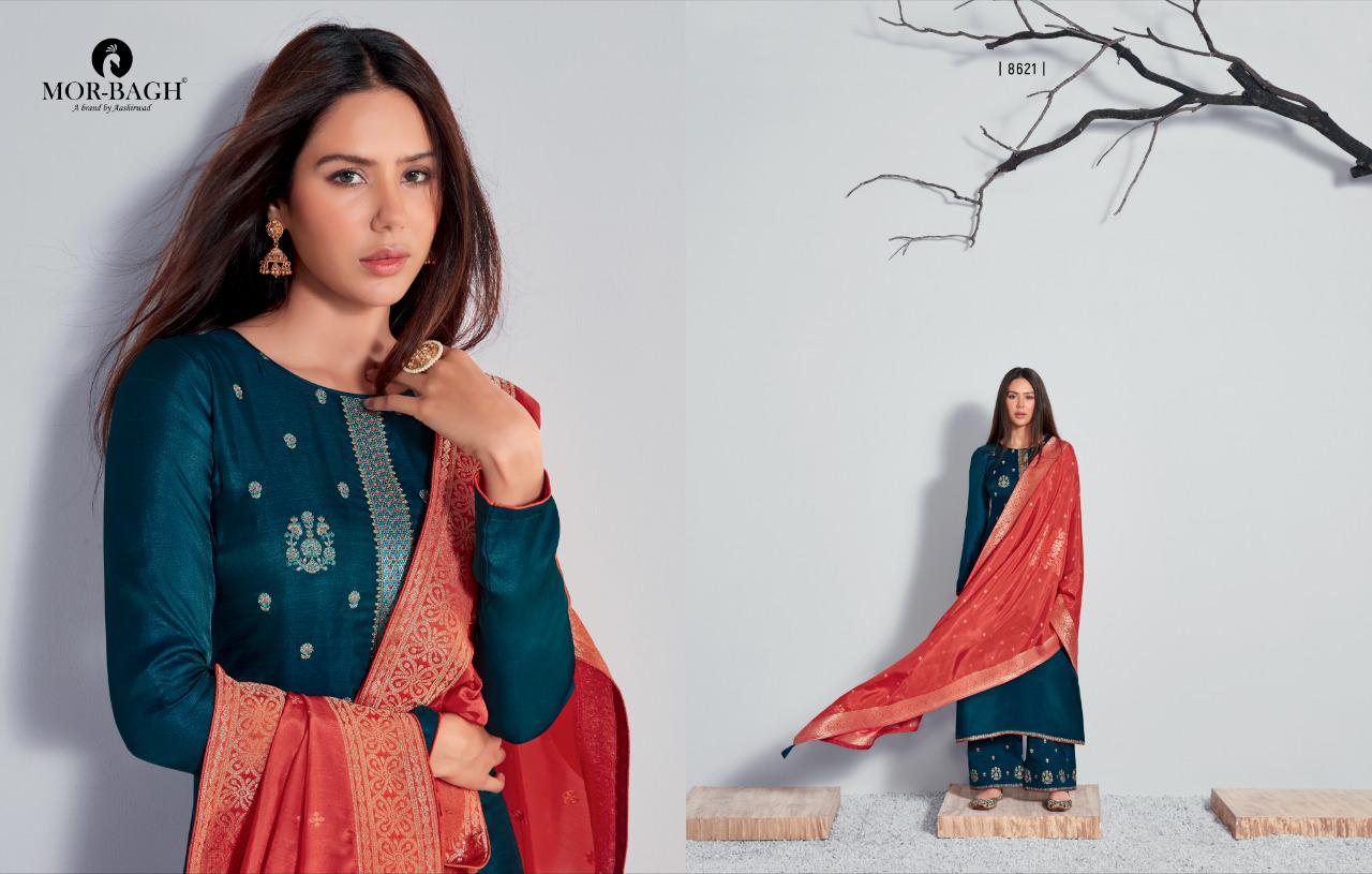 Aashirwad Chitrakari Premium Tushar Silk Embroidered Designer Salwar Suit Catalog